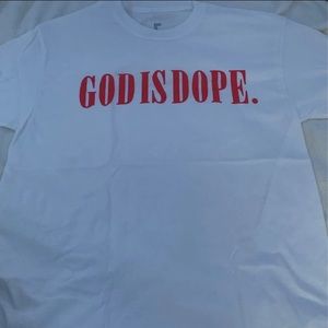 God is dope nirvana crewneck tee